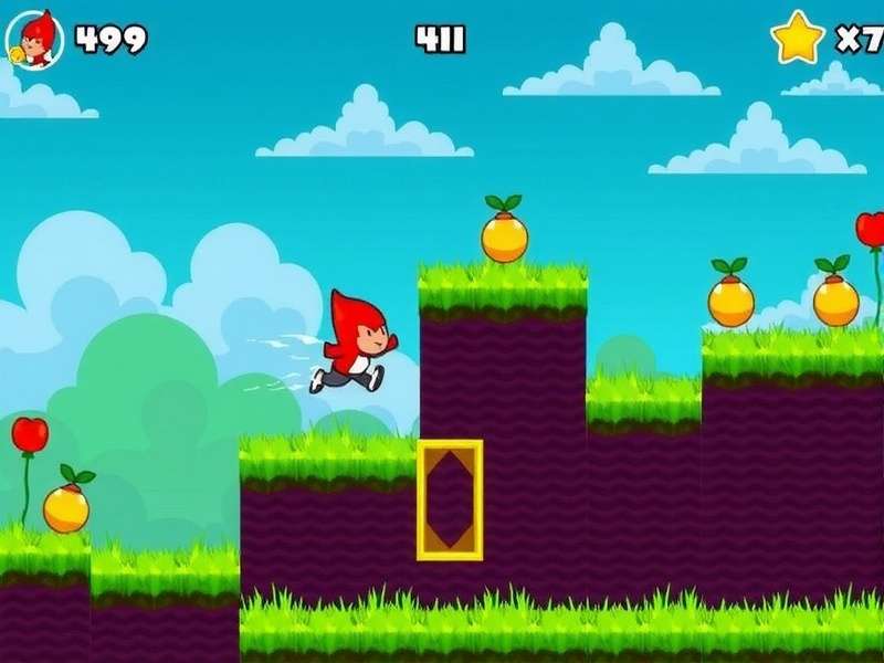 Chilli Power Dash in action Gameplay screenshot showing Chilli Boy performing a super dash